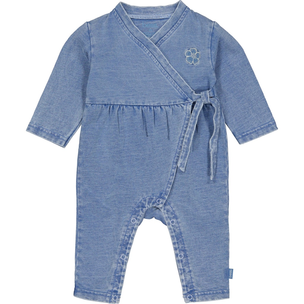 Bess | Kruippak Girls Amelie Longsleeve Denim Blue