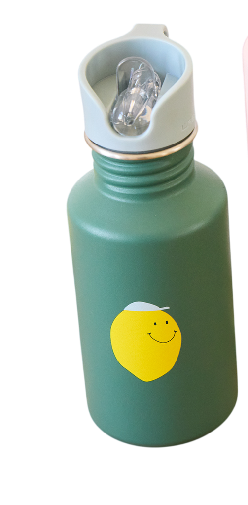 Laessig | Drinkfles Happy Fruits Lemon Stainless Steel 500ml