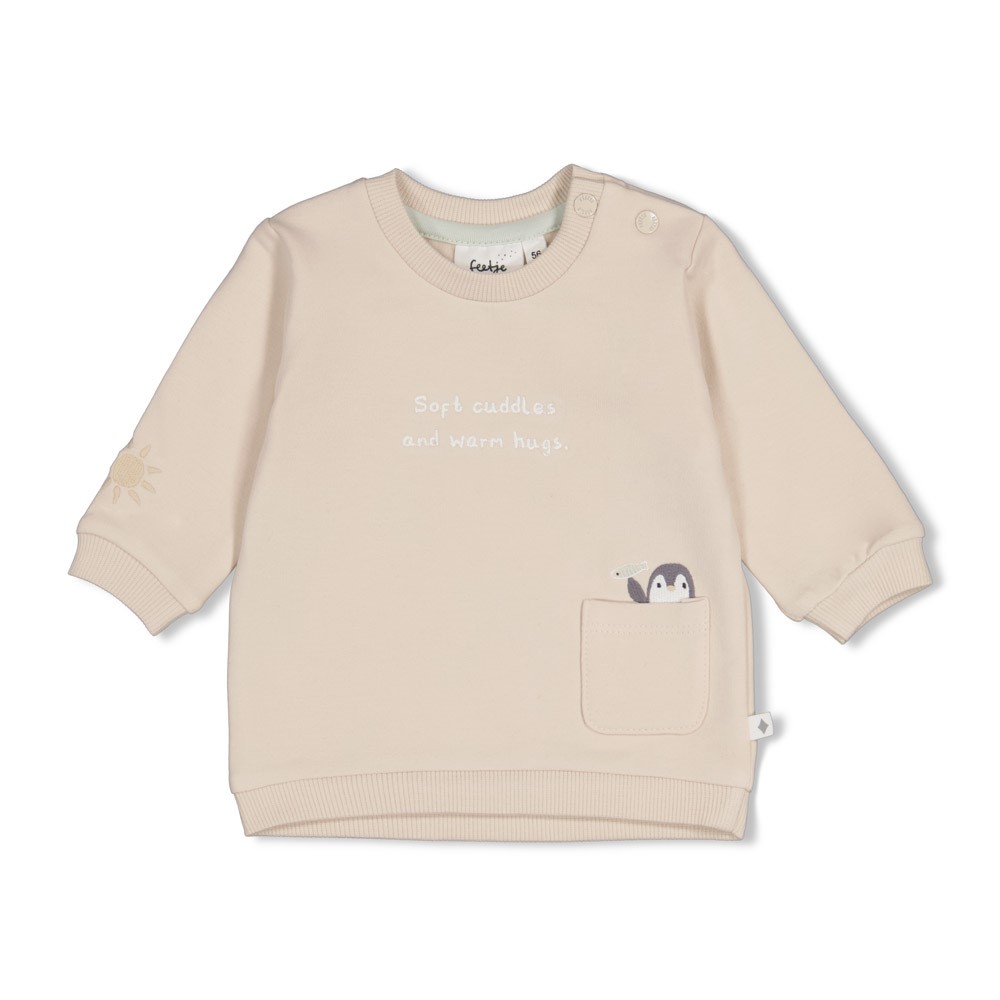 Feetje | Sweater Uni Penguin Cuddles Zand