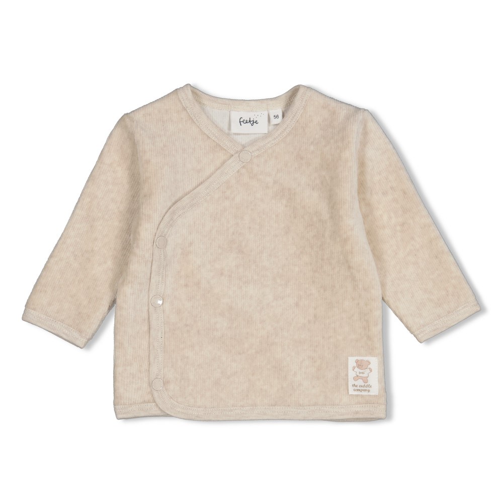 Feetje | T-shirt Uni The Cuddle Company Overslag Longsleeve Taupe Melange