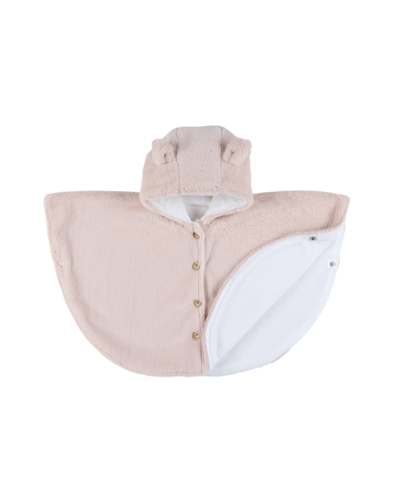 Noukies | Poncho Groloudoux met Oortjes Pink