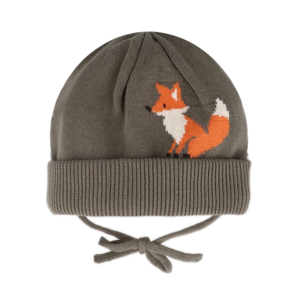 Maximo | Muts Turn Up Baby-Beanie Vos Groen
