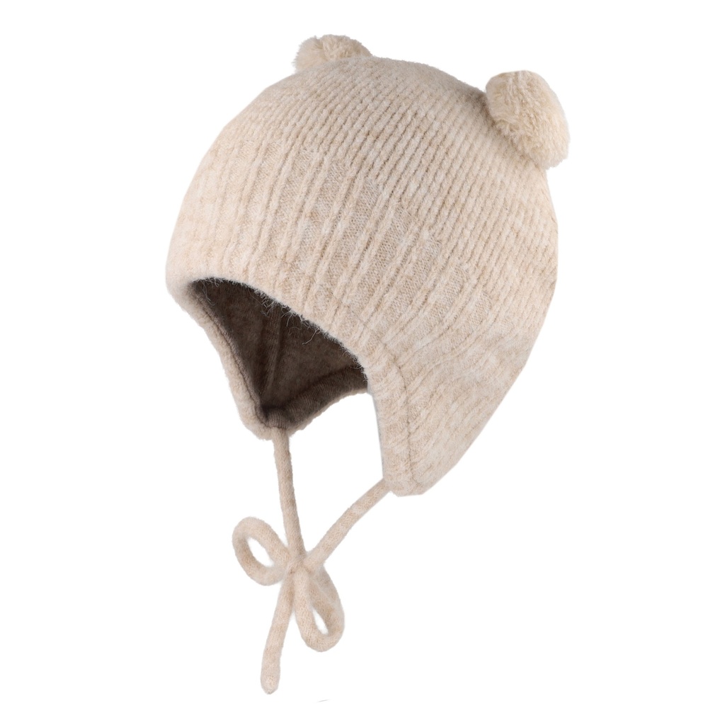 Maximo | Muts Inca Hat 2 Pompons Wit