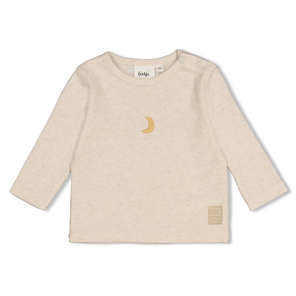 Feetje | T-shirt Uni Over The Moon For You Longsleeve Off White Melange