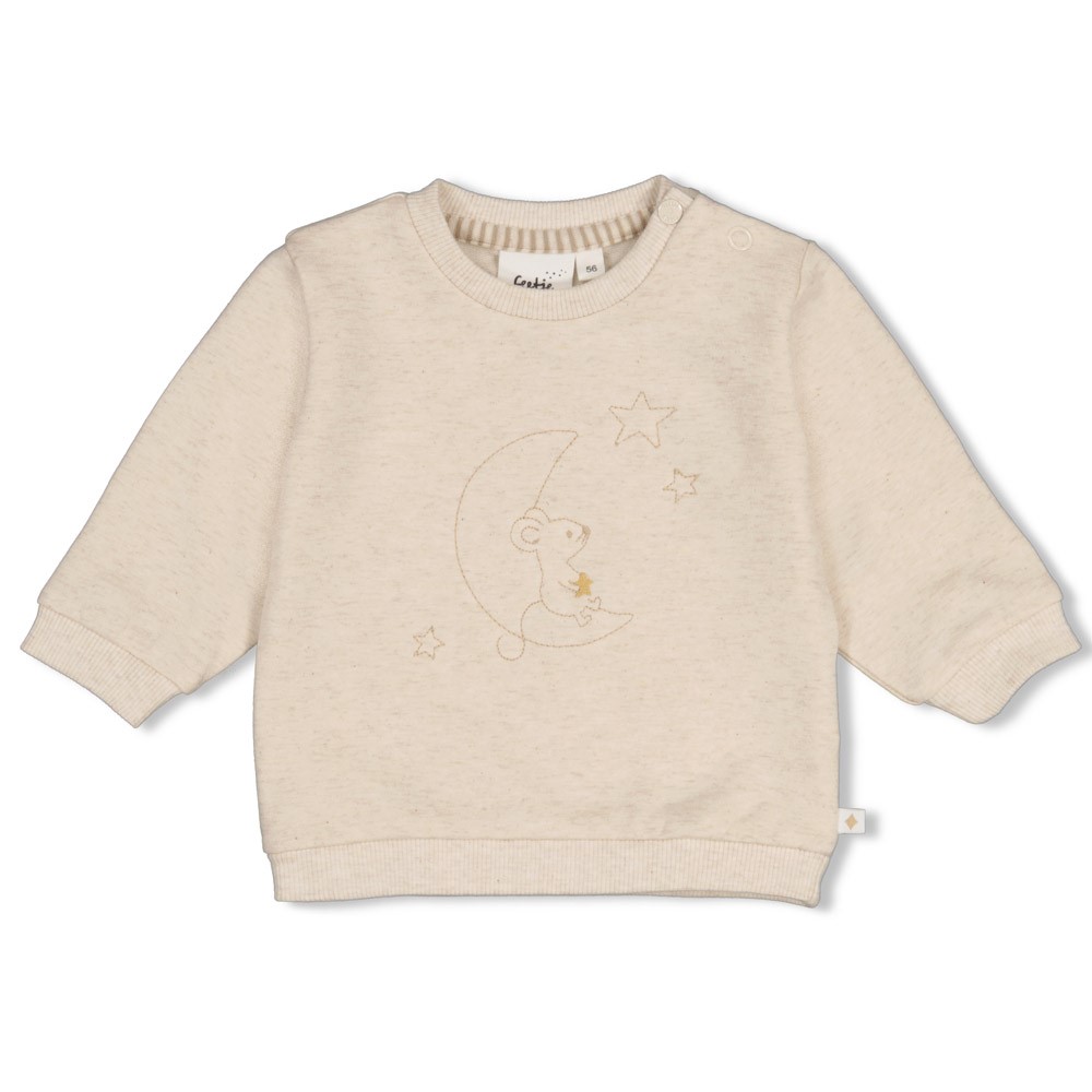 Feetje | Sweater Uni Over The Moon For You Off White Melange