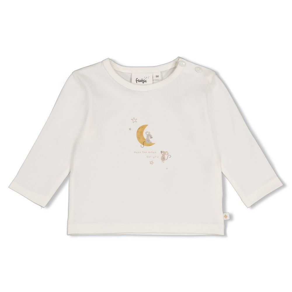 Feetje | T-shirt Uni Over The Moon For You Longsleeve Off White