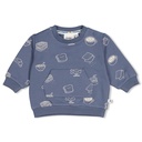 Feetje | Sweater Boys Breakfast Buddy Blauw