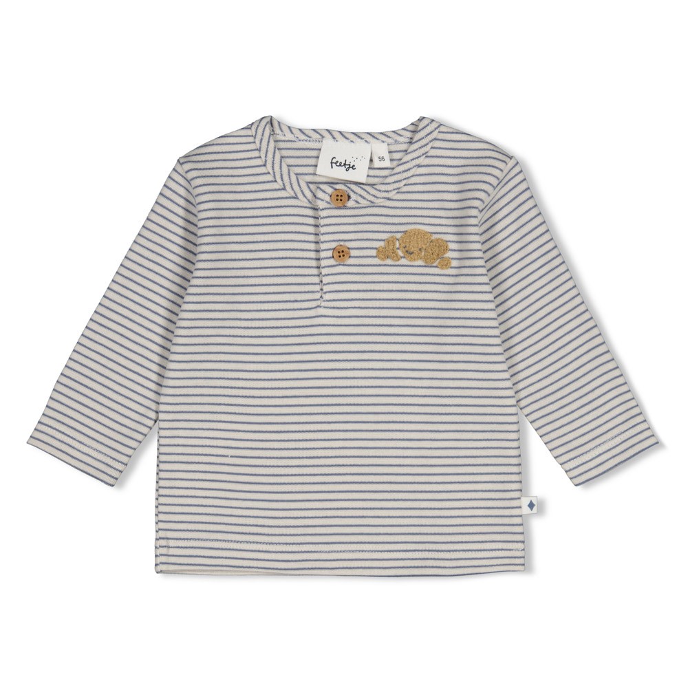 Feetje | T-shirt Boys Breakfast Buddy Longsleeve Blauw