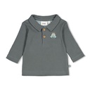 Feetje | T-shirt Boys Beep Beep Longsleeve Zeegroen