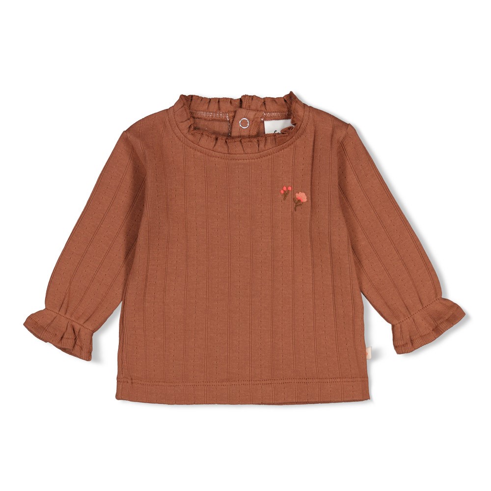 Feetje | T-shirt Girls Forest Garden Longsleeve Bruin