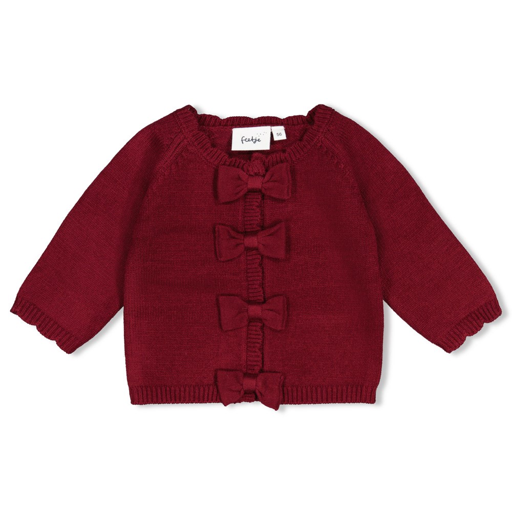 Feetje | Vest Girls My Little Love Bordeaux
