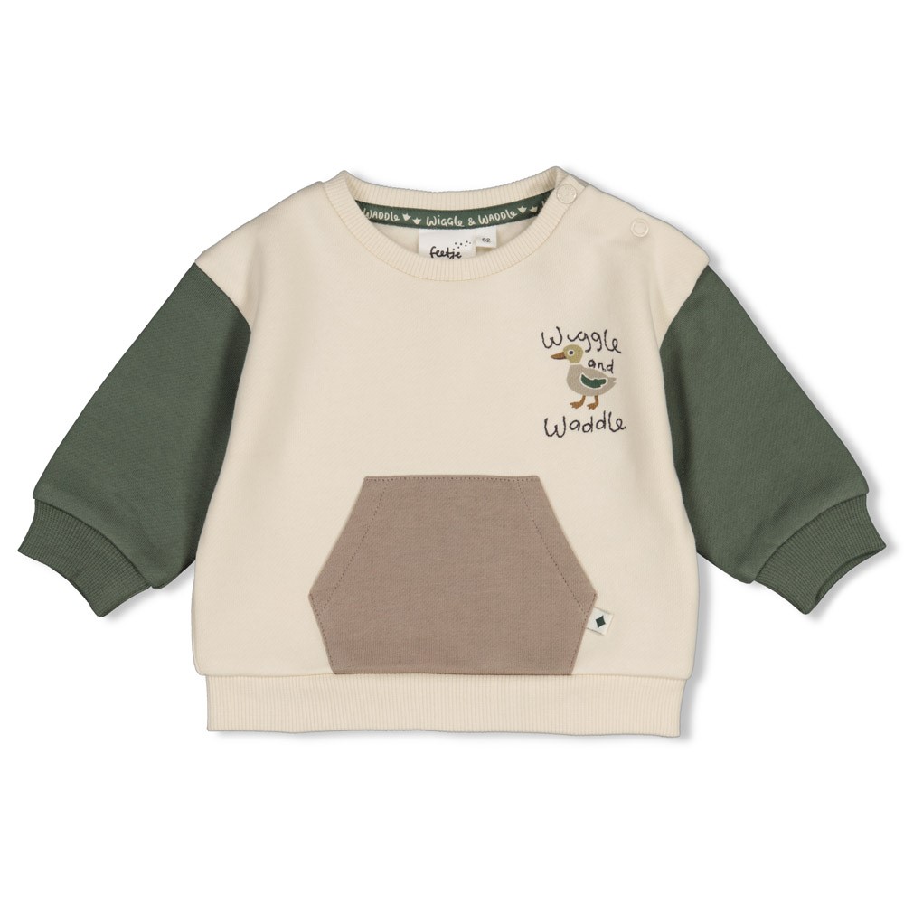 Feetje | Sweater Boys Wiggle and Waddle Off White