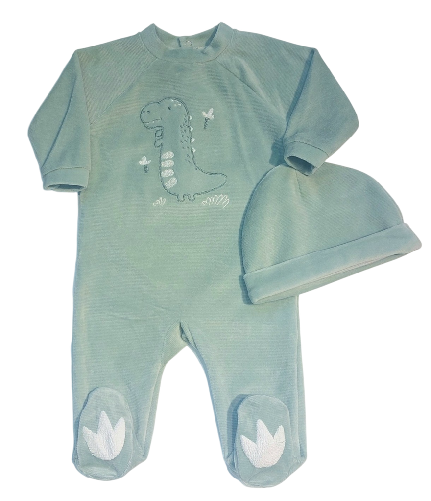 Picco Mini | Pyjama/Muts Dino Frosty Green 2-delig