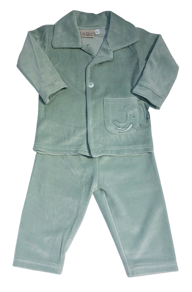 Picco Mini | Pyjama Mamoet Frosty Green 2-delig