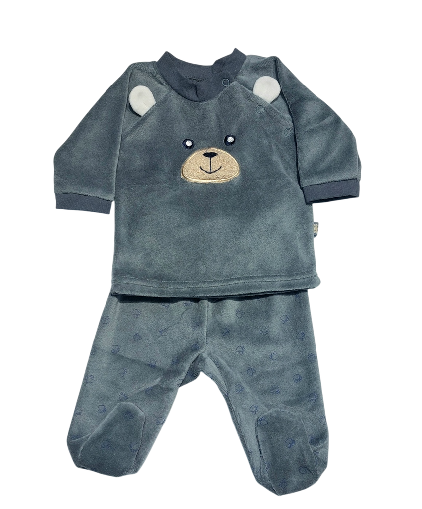 Picco Mini | Pyjama Beer Lead Blauw 2-delig
