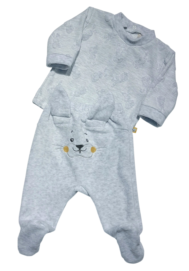 Picco Mini | Pyjama Konijn Gray 2-delig