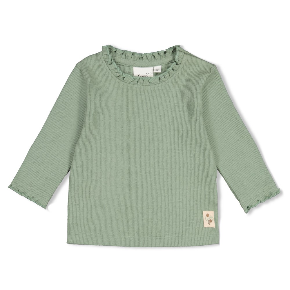 Feetje | T-shirt Girls Lucky Bloombird Longsleeve Jade Groen