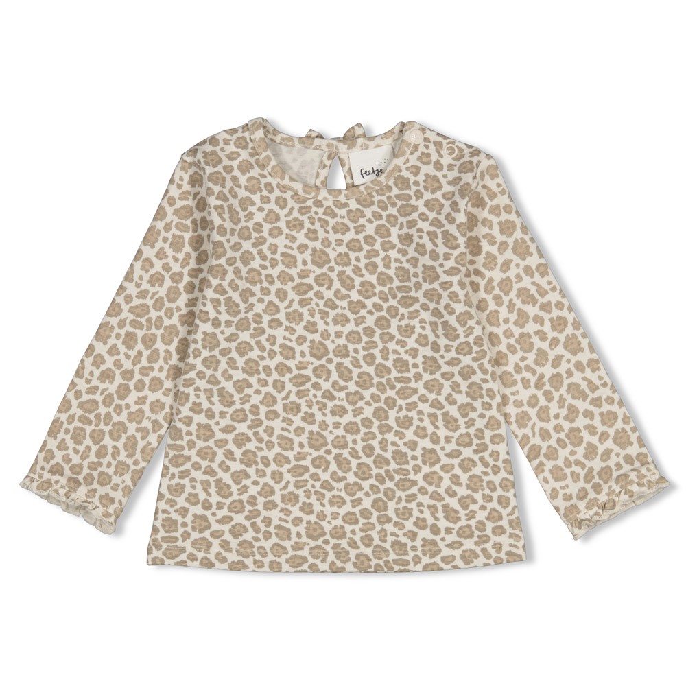 Feetje | T-shirt Girls Dress to Impress Longsleeve Off White Melange