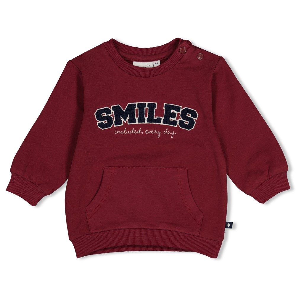 Feetje | Sweater Boys Built for Fun Bordeaux