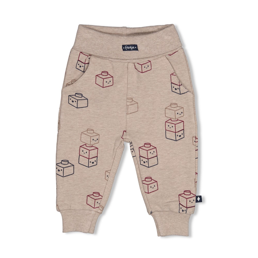 Feetje | Broek Boys Built for Fun Taupe Melange
