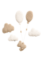 Little Loua | Wanddecoratie Boucle Teddy 6-delig