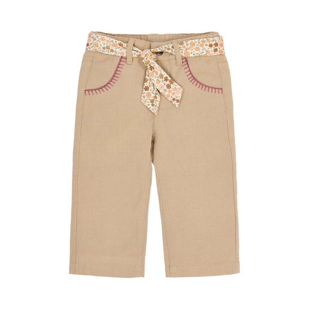 Little Dutch | Broek Girls Safari Friends Soft Taupe