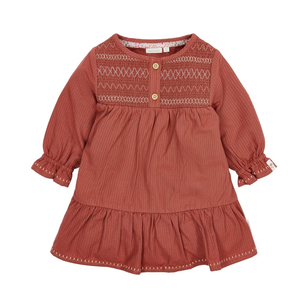 Little Dutch | Jurk Girls Safari Friends Deep Berry