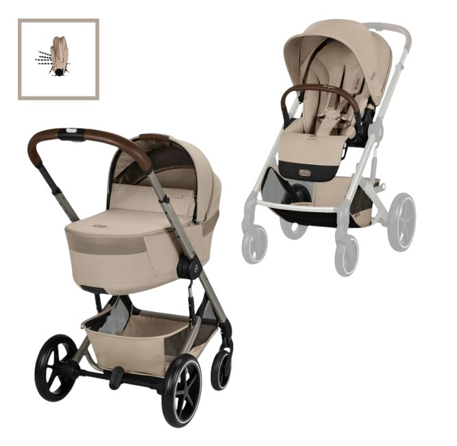 Cybex | Wandelwagen Balios S Lux incl. Foldable Carry Cot Almond Beige/Taupe
