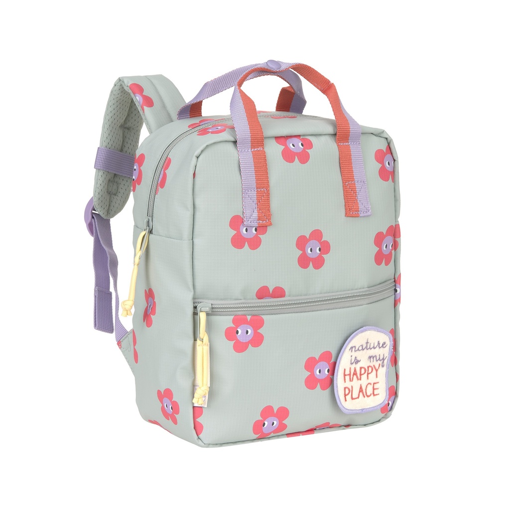 Laessig | Rugzak Mini Square Happy Trails Flower 20,5x11x27cm
