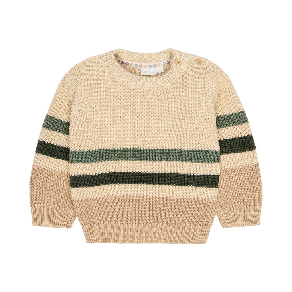 Little Dutch | Pull Boys Safari Friends Warm Taupe