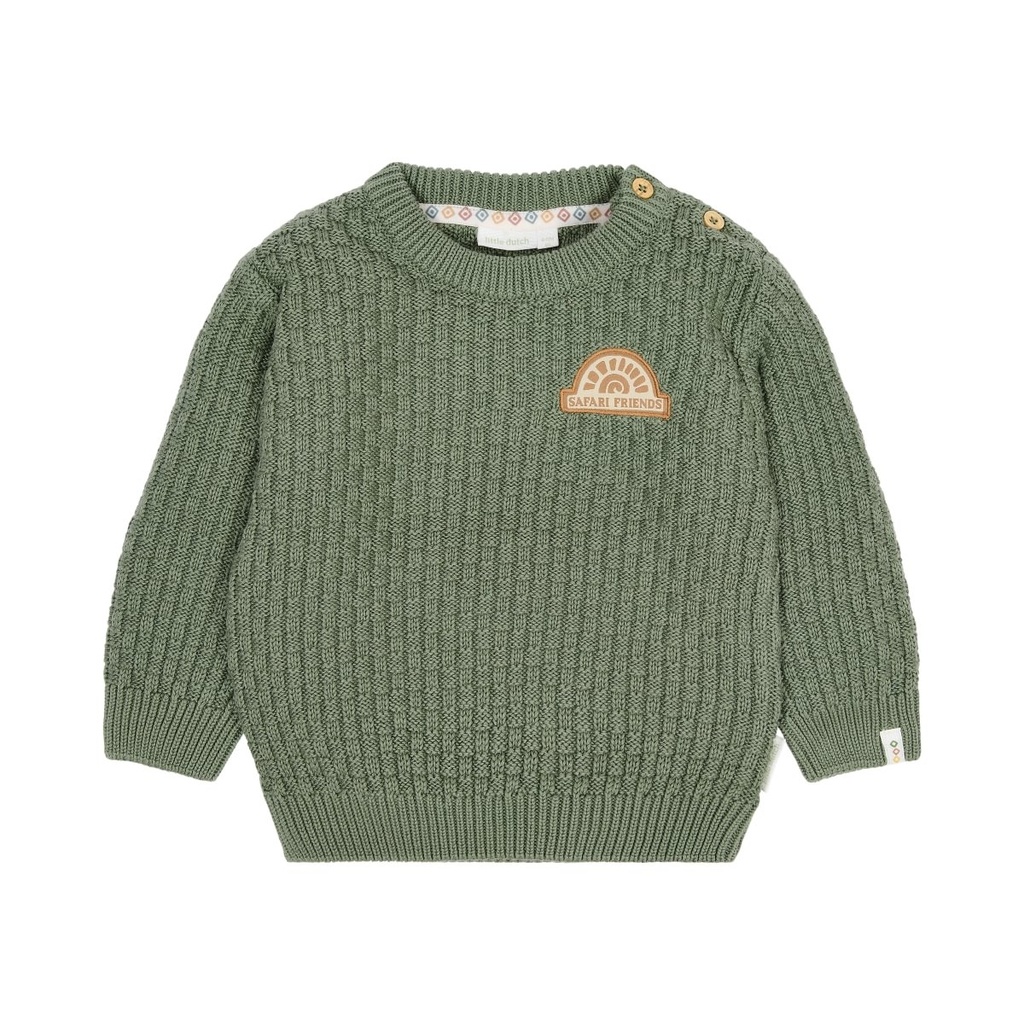 Little Dutch | Pull Boys Safari Friends Deep Olive