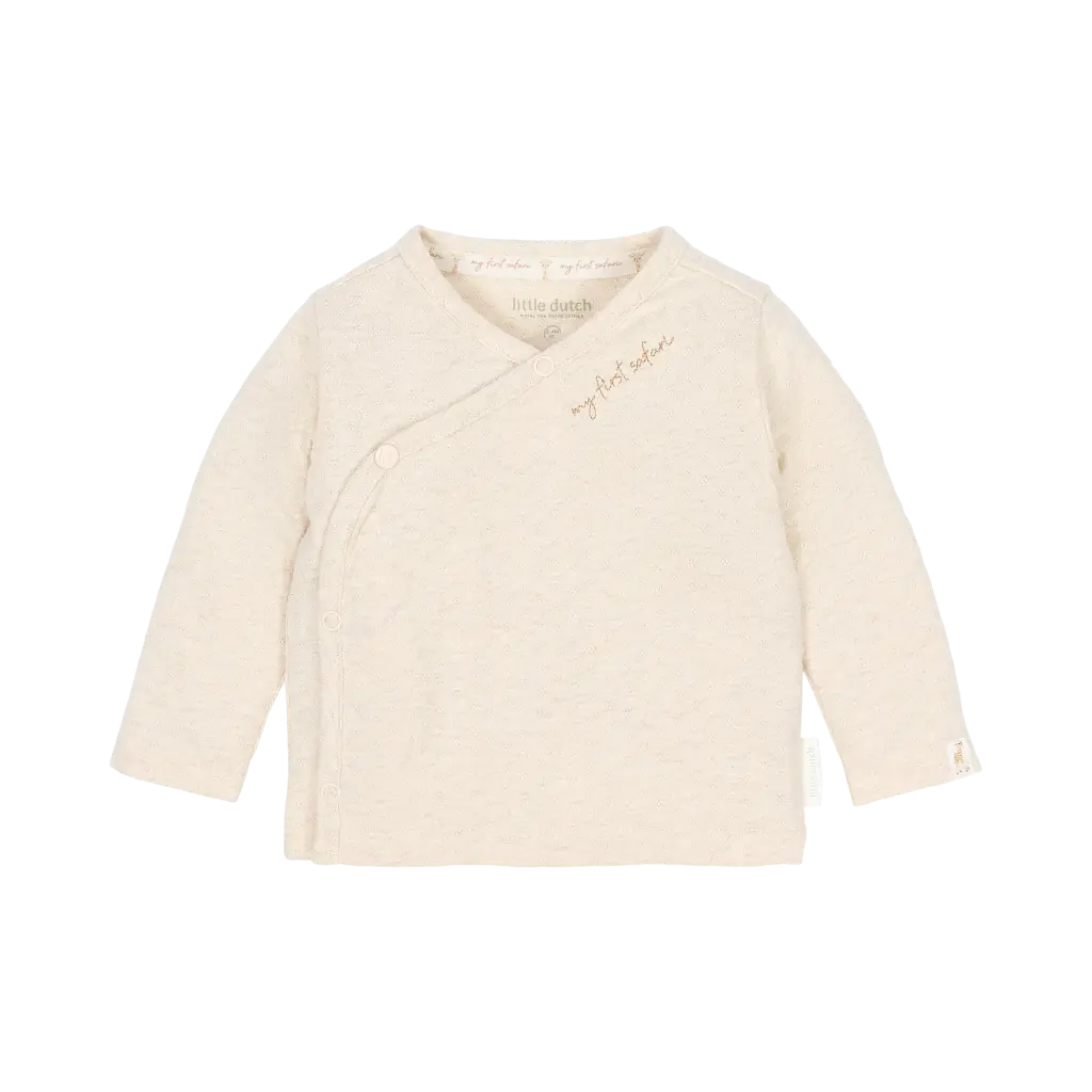 Little Dutch | T-shirt Uni Safari Friends Overslag Longsleeve Vanilla
