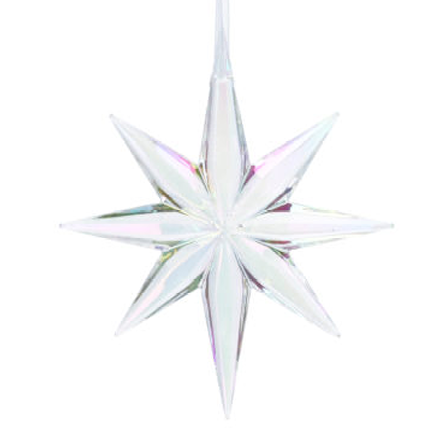 Gisela Graham | Hangfiguur Rainbow Acrylic Glass Bethlehem Star     