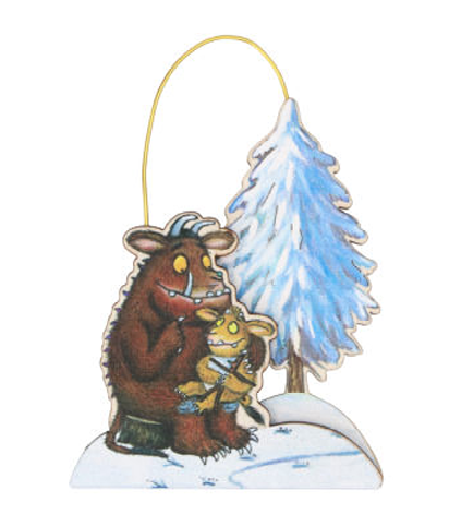 Gisela Graham | Hangfiguur Gruffalo & Gruffalo's Child Wood Layered Scene 9cm      
