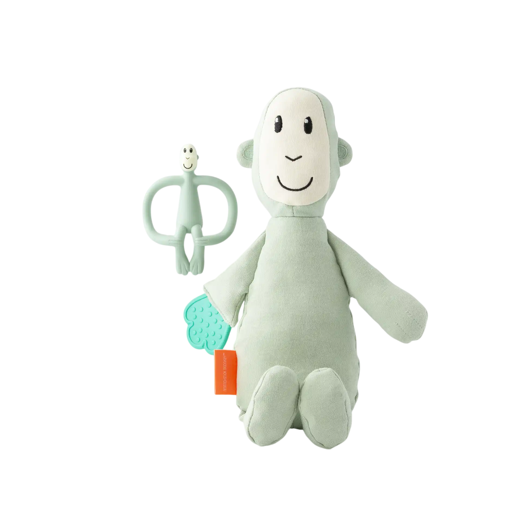 Matchstick Monkey | Bijtring/Knuffel Aap Pluch Set 2-delig