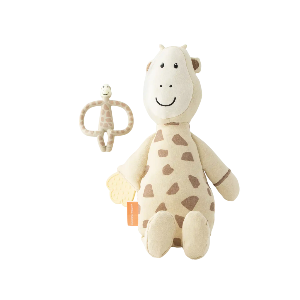 Matchstick Monkey | Bijtring/Knuffel Giraf Pluch Set 2-delig