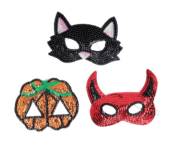 Gisela Graham | Masker Halloween Sequin Assortiment