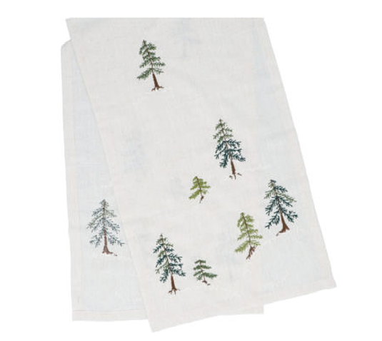 Gisela Graham | Tafelloper Embroidered Trees