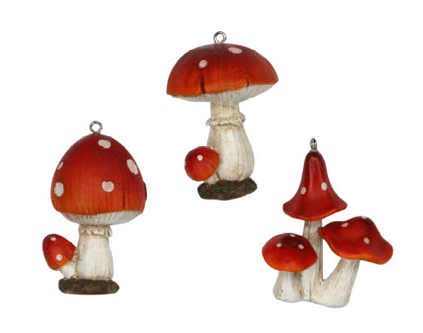 Gisela Graham | Hangfiguur Toadstool Resin Assortiment                        