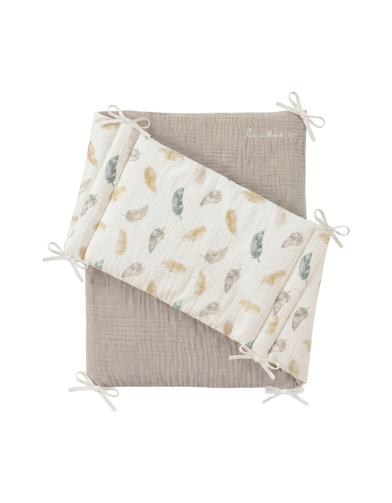 Noukies | Tochtkussen Moon Feathers 180x30x3cm
