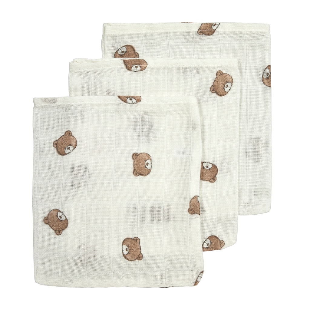 Meyco | Washandje Bear 20x17cm 3-pack