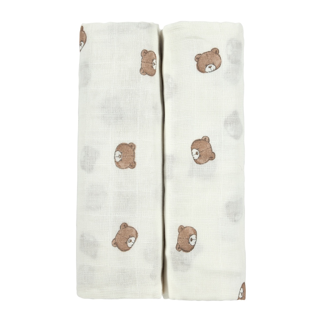 Meyco | Tetra Doek Bear 120x120cm 2-Pack