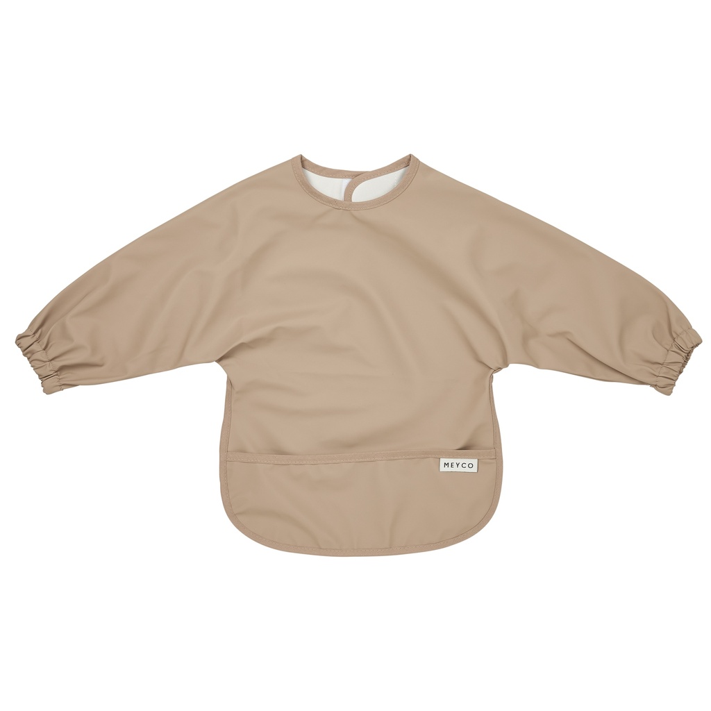 Meyco | Slabbetje Met Mouwen Taupe Bruin