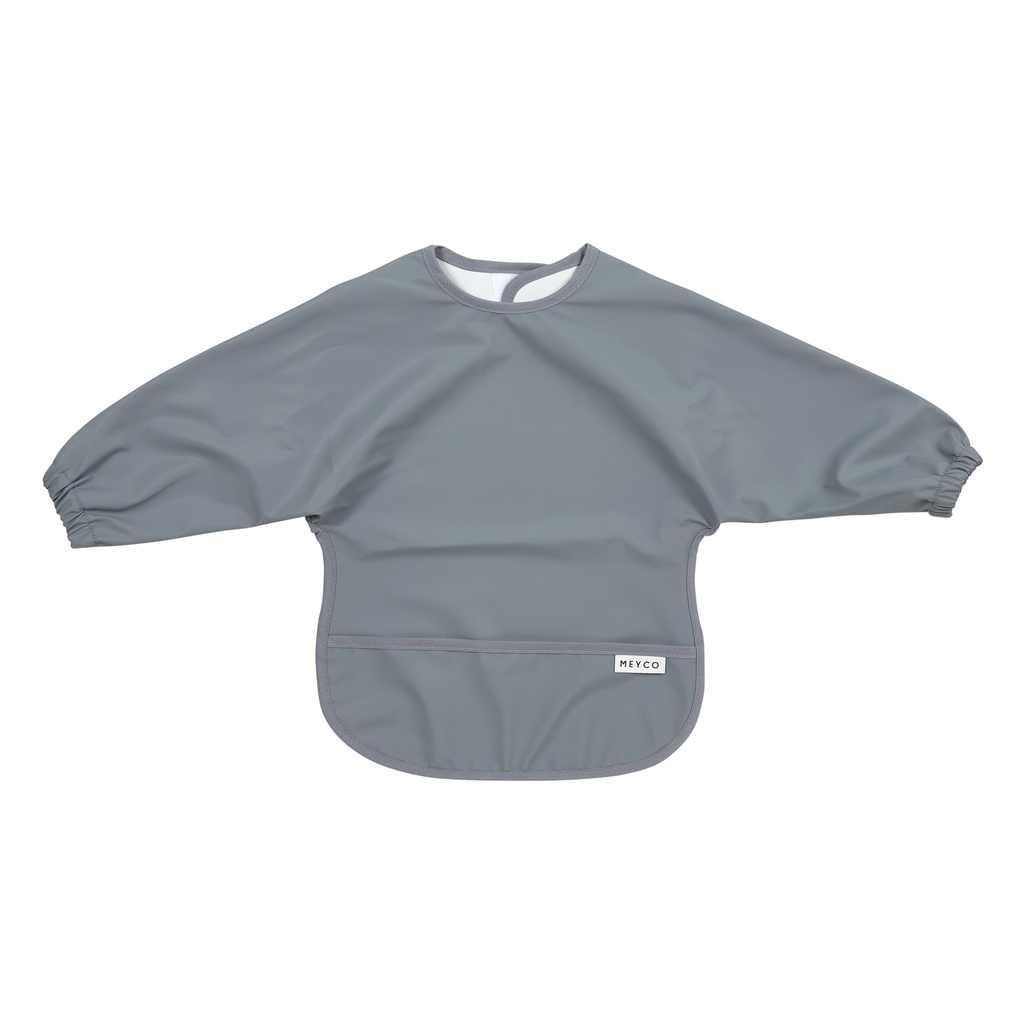 Meyco | Slabbetje Met Mouwen Dark Grey Blue Grijs/Blauw