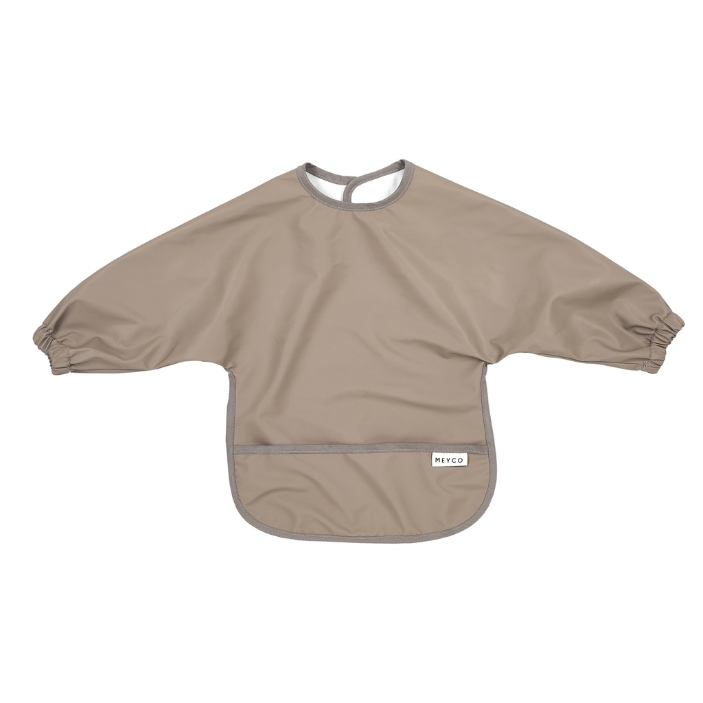 Meyco | Slabbetje Met Mouwen Dark Taupe Bruin