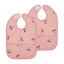Meyco | Slabbetje met Kruimelvanger Cherry Soft Rose Roze 2-pack