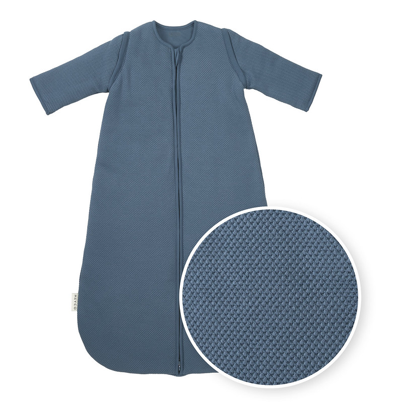 Meyco | Slaapzak Studio Classic Met Afritsbare Mouwen Indigo Blauw 60cm