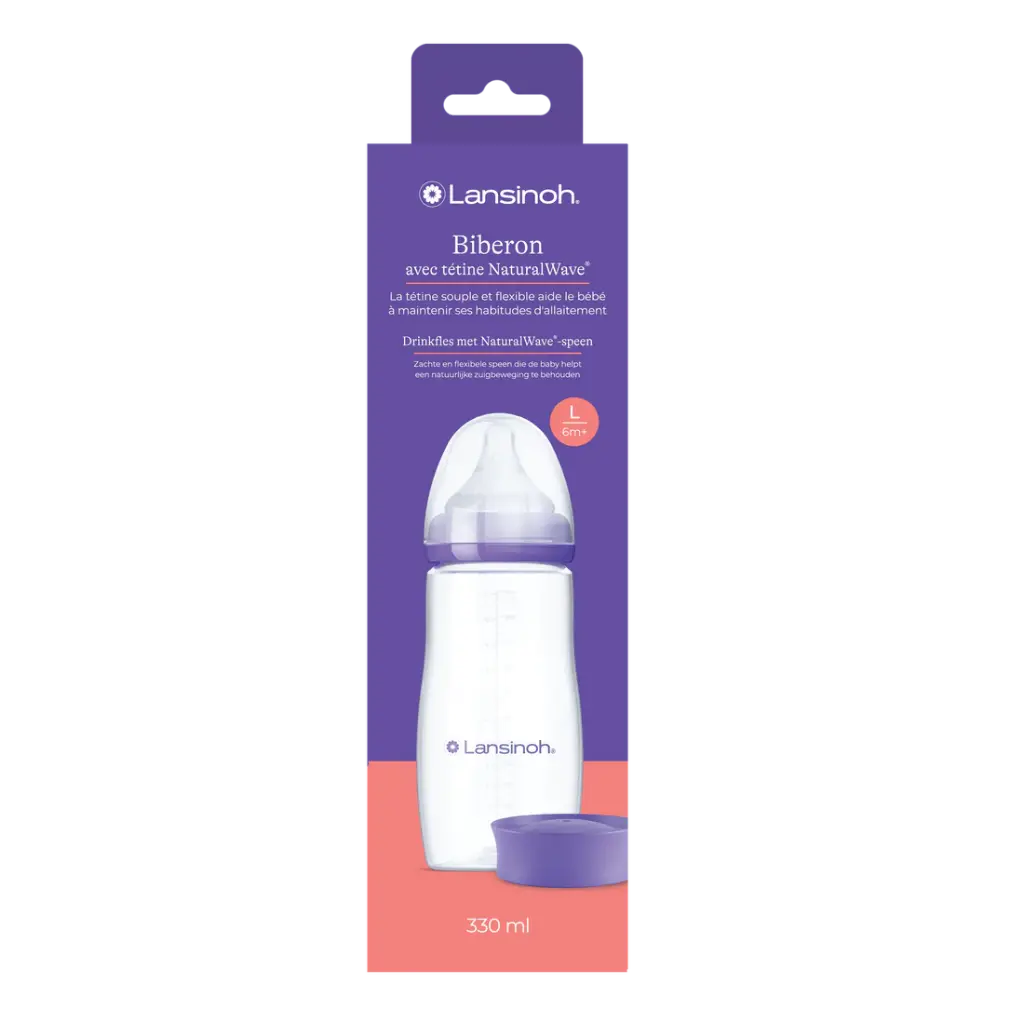 Lansinoh | Breedhalsfles met NaturalWave Speen 330 ml