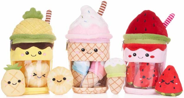 Kawai | Pluche Knuffel Milkshake met Mini Pluches 25cm Assortiment