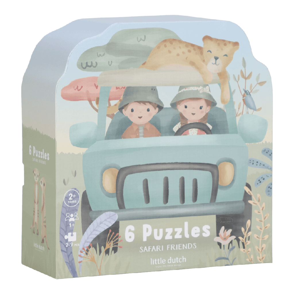 Little Dutch | Puzzel Safari Friends 6 Puzzels 